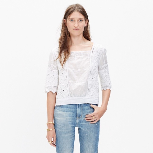 Madewell Tops - Madewell Embroidered Foretell Top